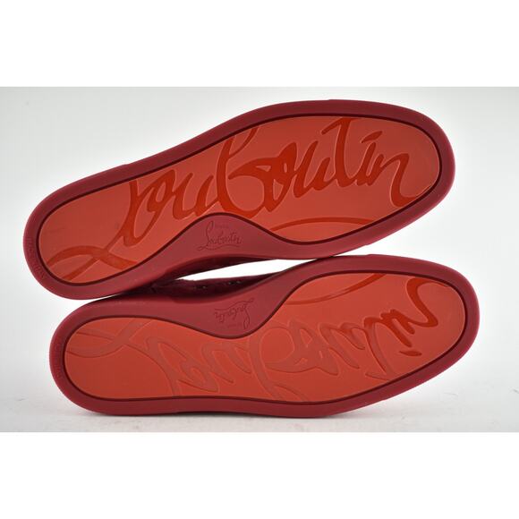 Christian Louboutin Mens Louis Orlato Flat Persan Pink High Top Sneaker 42 9 - Picture 12 of 12